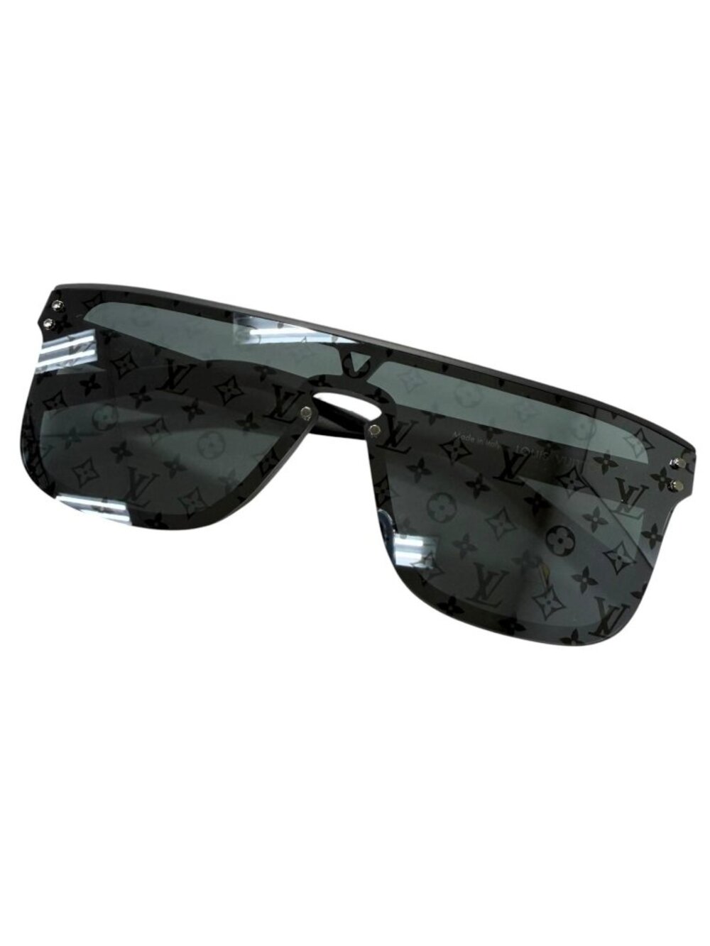 Louis Vuitton Sunglasses LV Waimea Monogram Black Demo Lens Eyewear